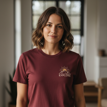 Camiseta bordada personalizada con foto o texto