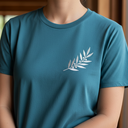 Camiseta bordada personalizada con foto o texto