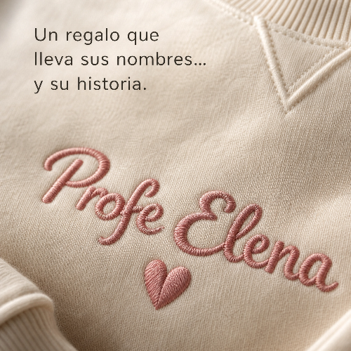 Sudadera bordada personalizada con foto color o silueta