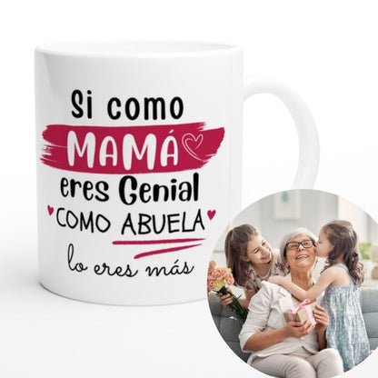 Taza Mamá y abuela genial