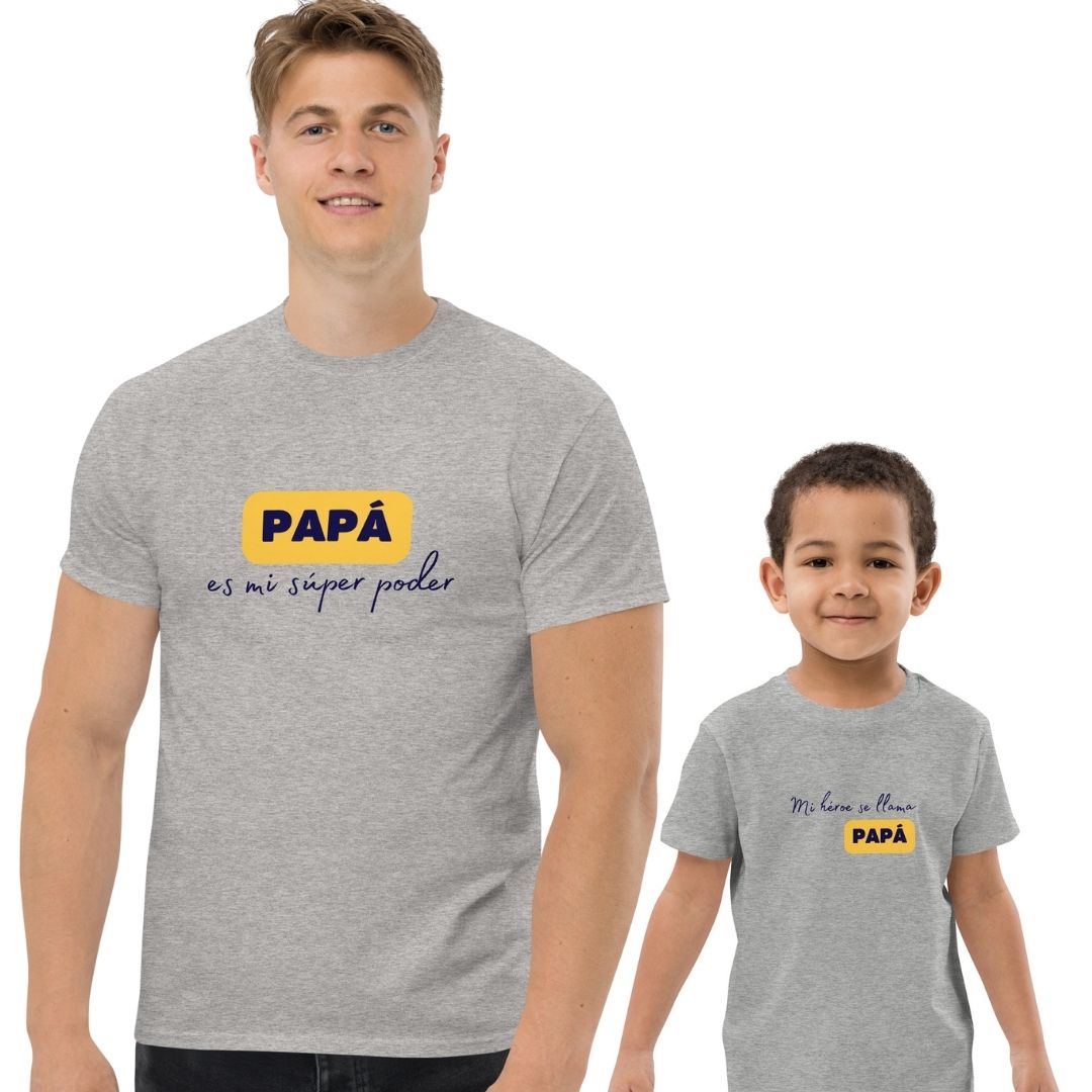 Héroe papá - Camiseta a juego padre e hij@