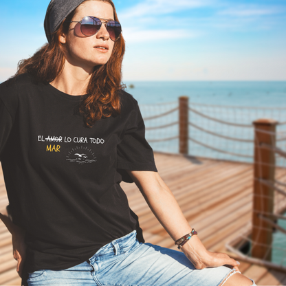 El mar lo cura todo - Camiseta de ALGODÓN ORGÁNICO unisex