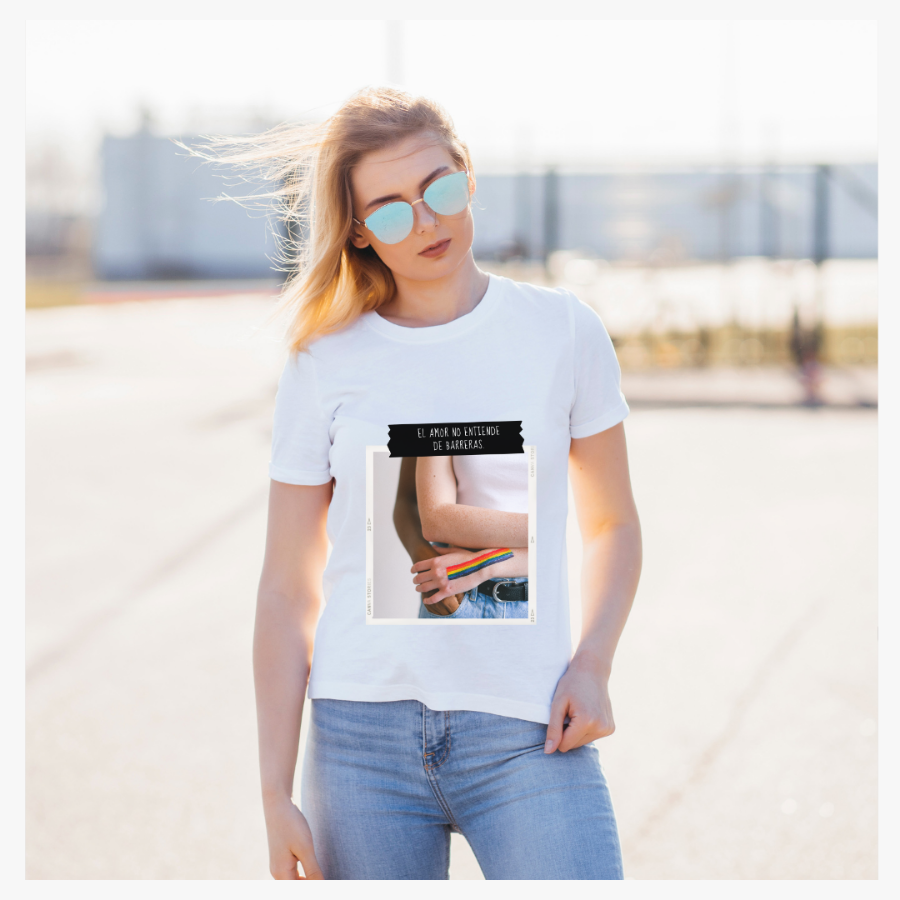 Amor sin barreras - Camiseta orgánica #Pride