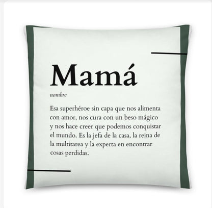 Cojín Definición mamá - funda y relleno