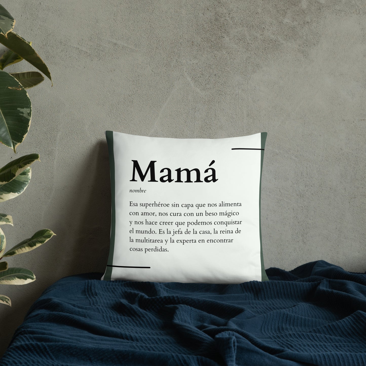 Cojín Definición mamá - funda y relleno