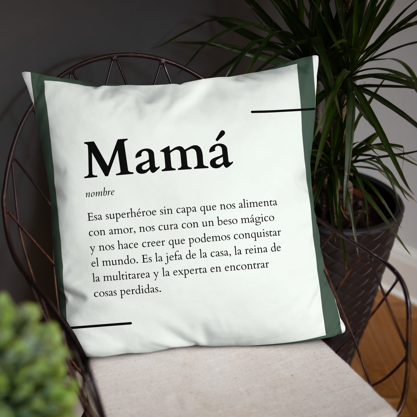 Cojín Definición mamá - funda y relleno