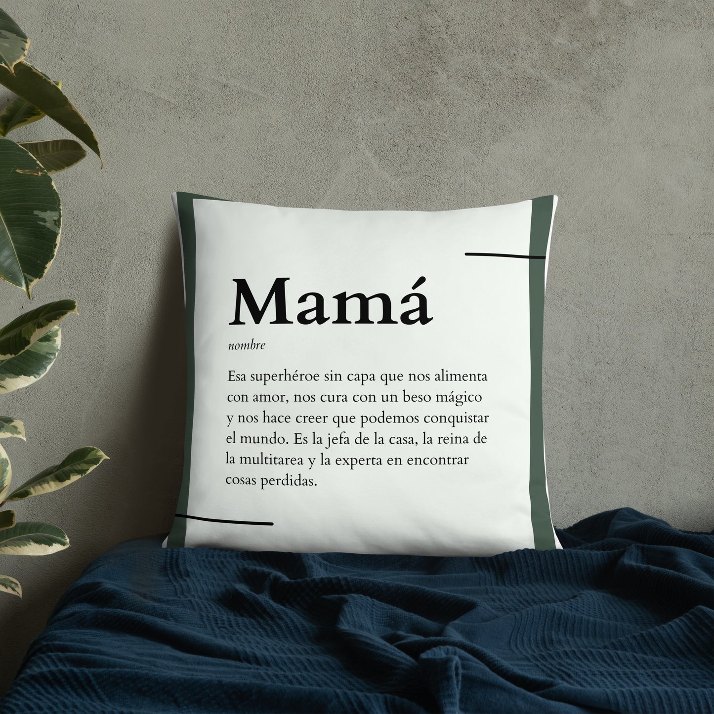 Cojín Definición mamá - funda y relleno