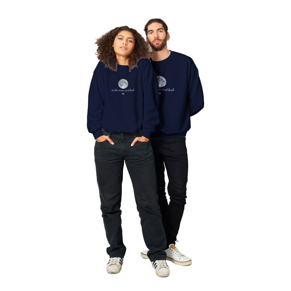 To the moon and back - Sudadera clásica unisex