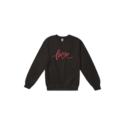 Love heart - Sudadera clásica unisex