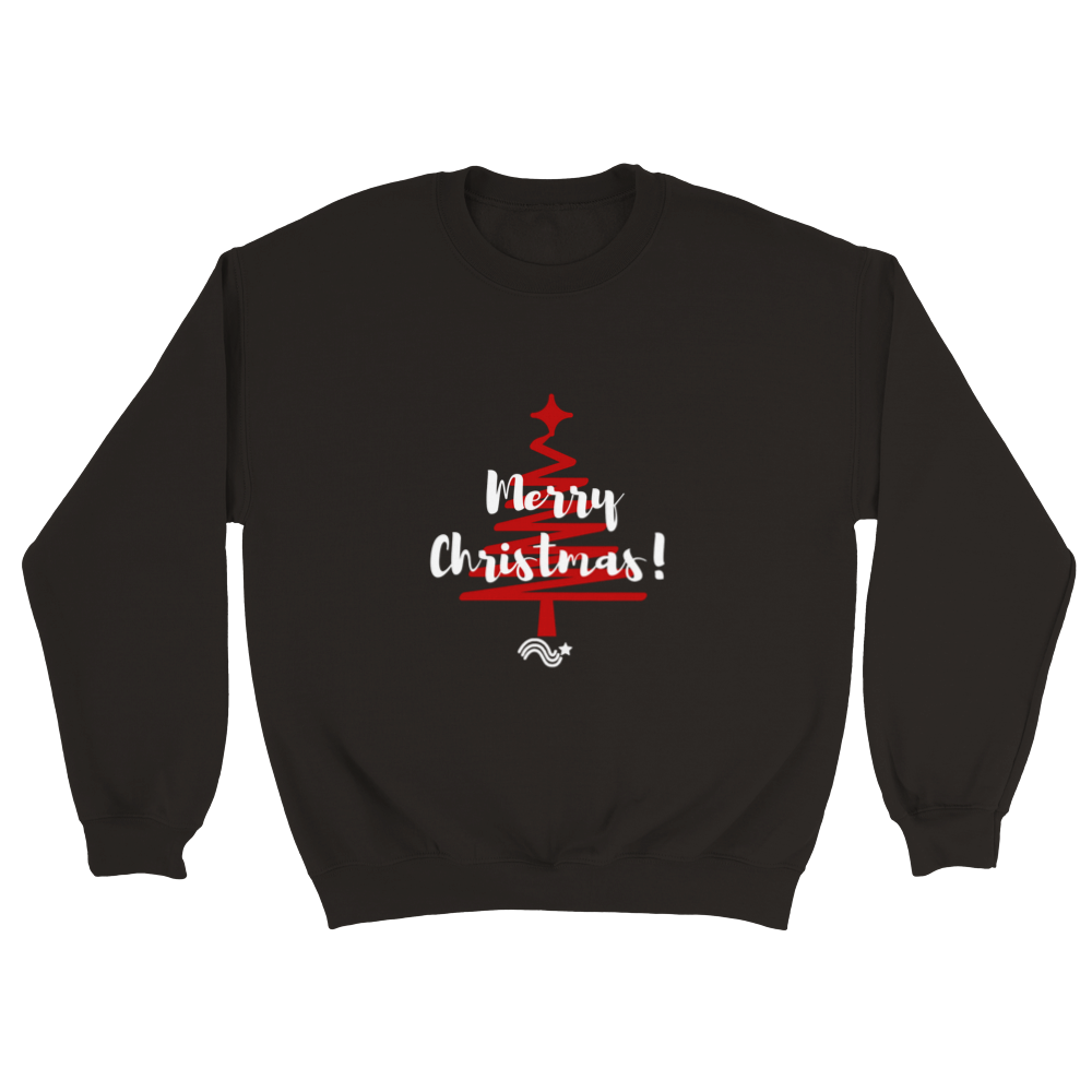 Merry Christmas tree rojo - sudadera unisex