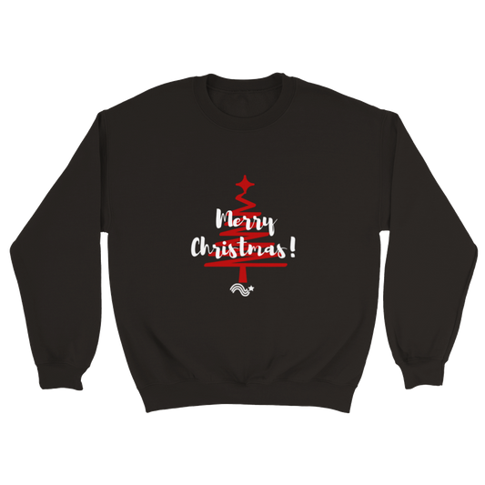 Merry Christmas tree rojo - sudadera unisex