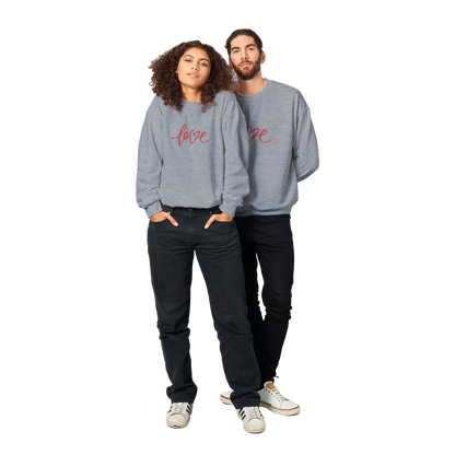 Love heart - Sudadera clásica unisex