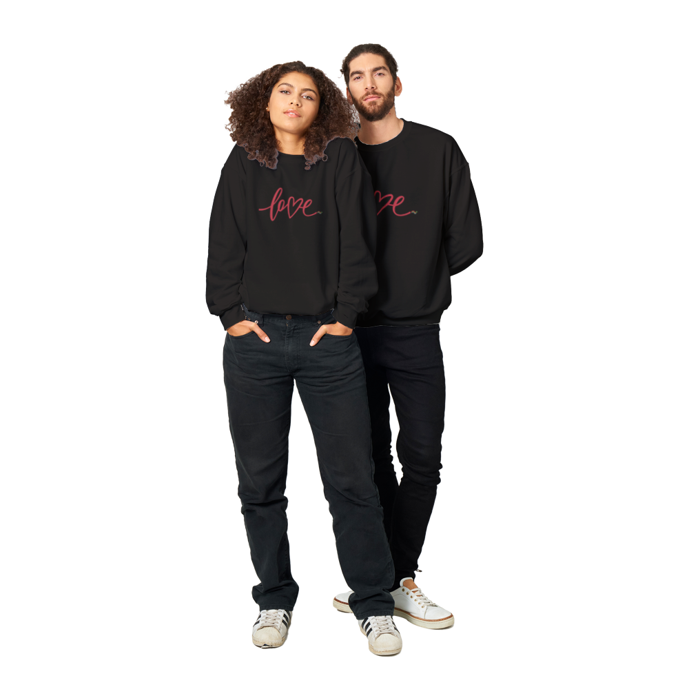 Love heart - Sudadera clásica unisex