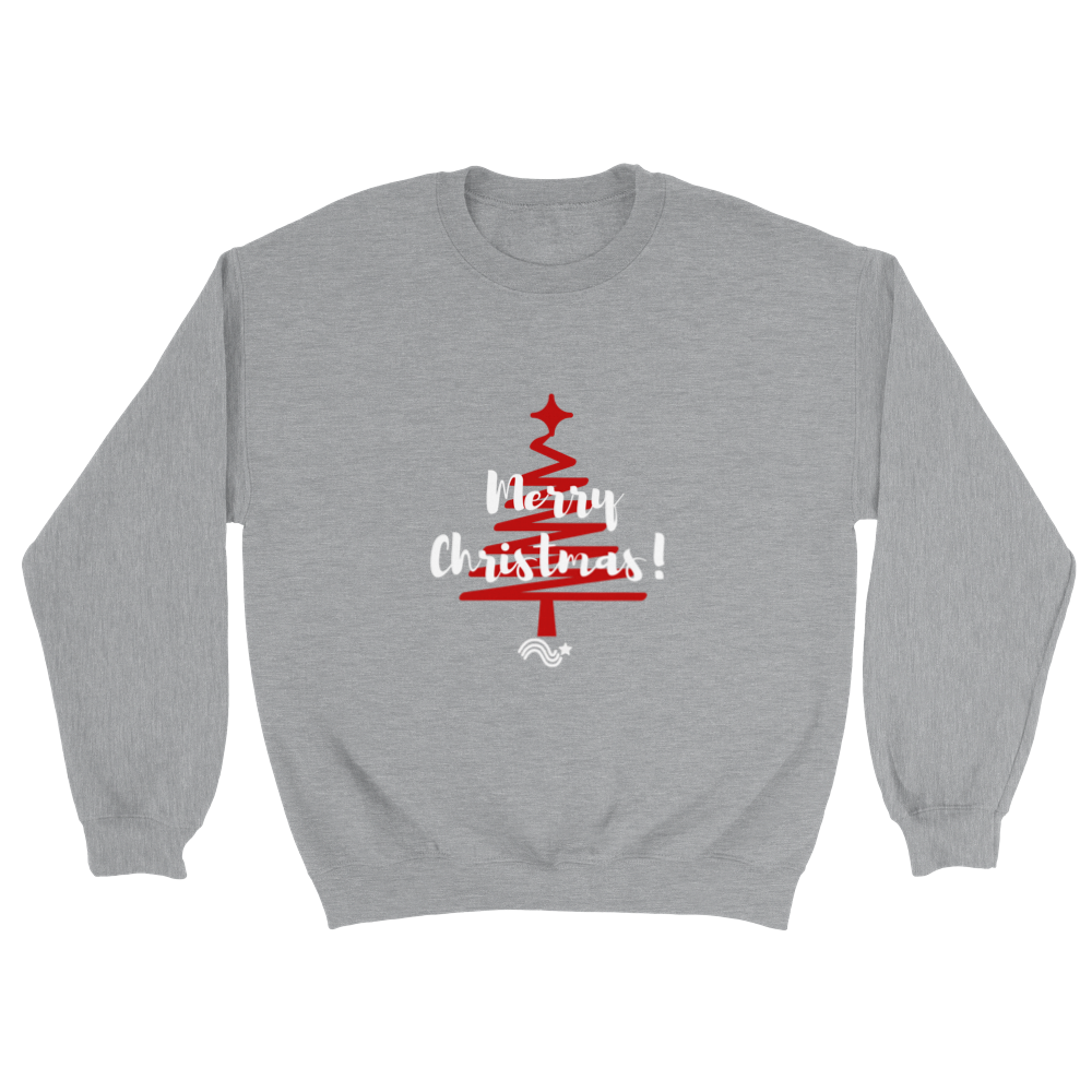 Merry Christmas tree rojo - sudadera unisex