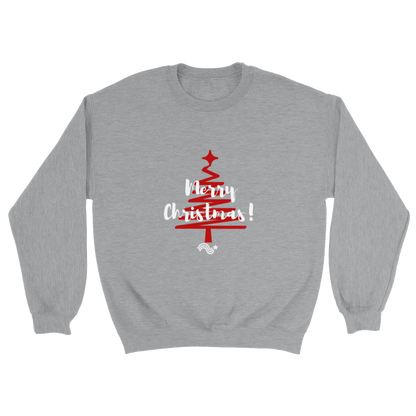 Merry Christmas tree rojo - sudadera unisex