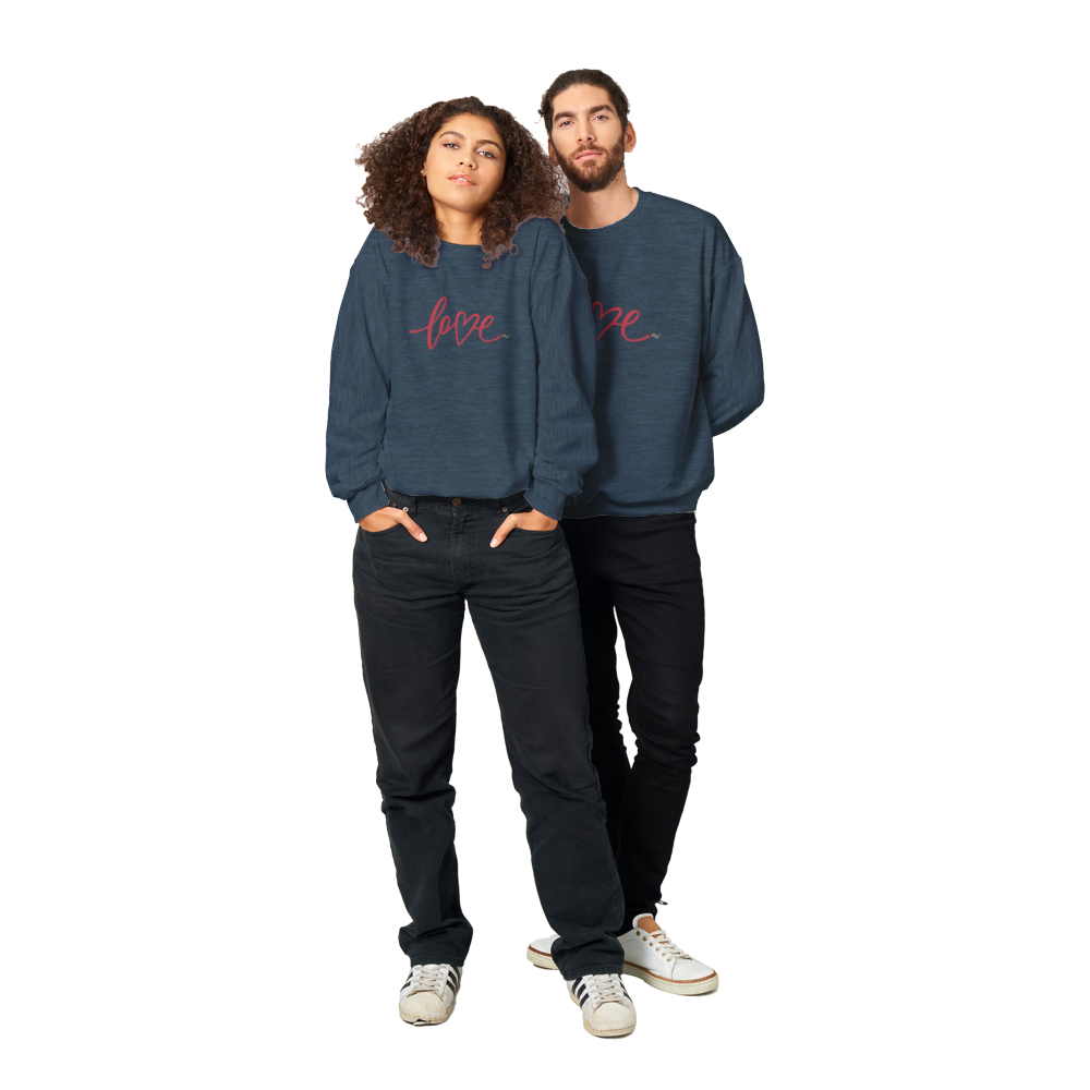 Love heart - Sudadera clásica unisex