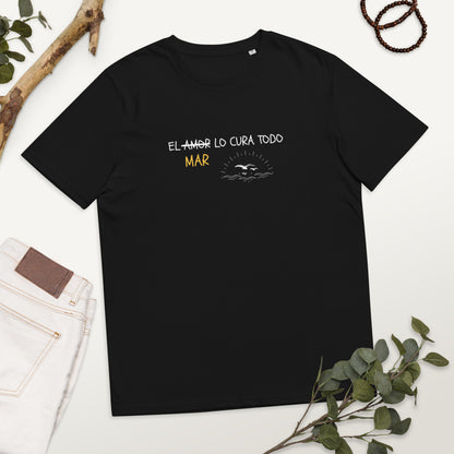 El mar lo cura todo - Camiseta de ALGODÓN ORGÁNICO unisex