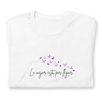 Lo mejor está por llegar (minimalista) - Camiseta de manga corta unisex